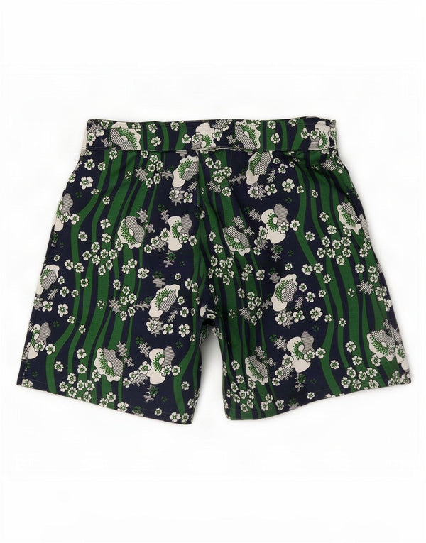 Short femme vintage W32 Grand Vert Floral