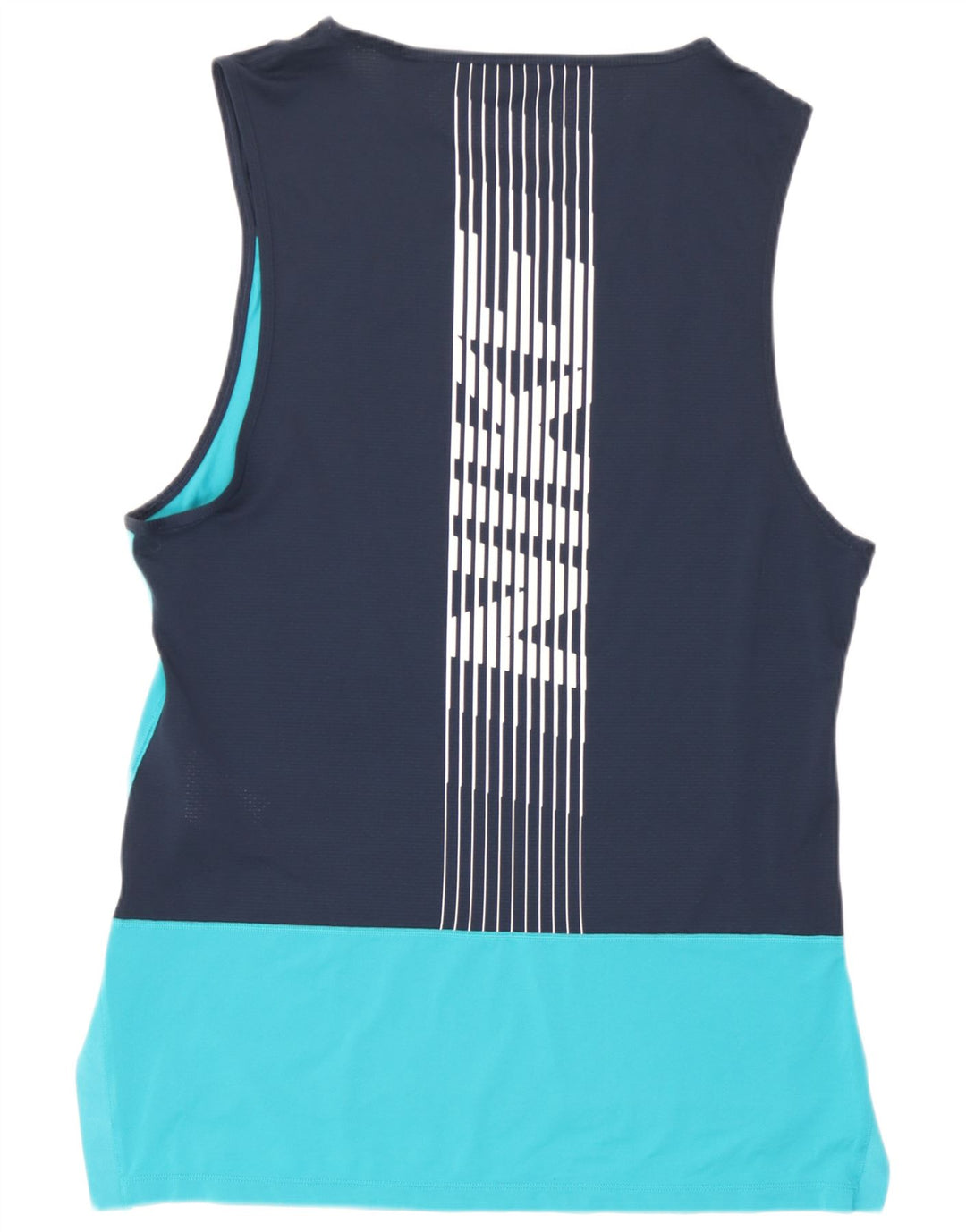Nike Dri Fit Graphic Débardeur pour femme UK 14 Bleu moyen Colourblock