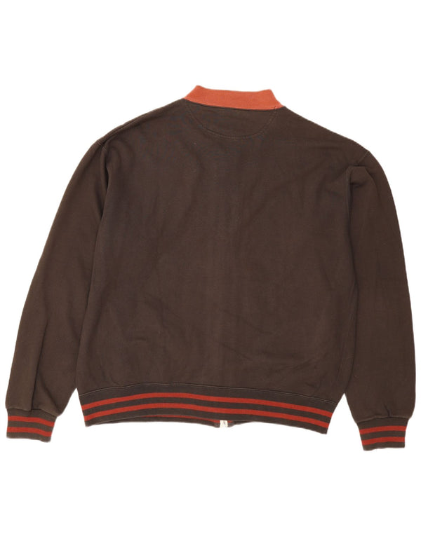 Diadora Hommes Rangers Graphique Survêtement Top Veste 2XL Marron Rayé Coton
