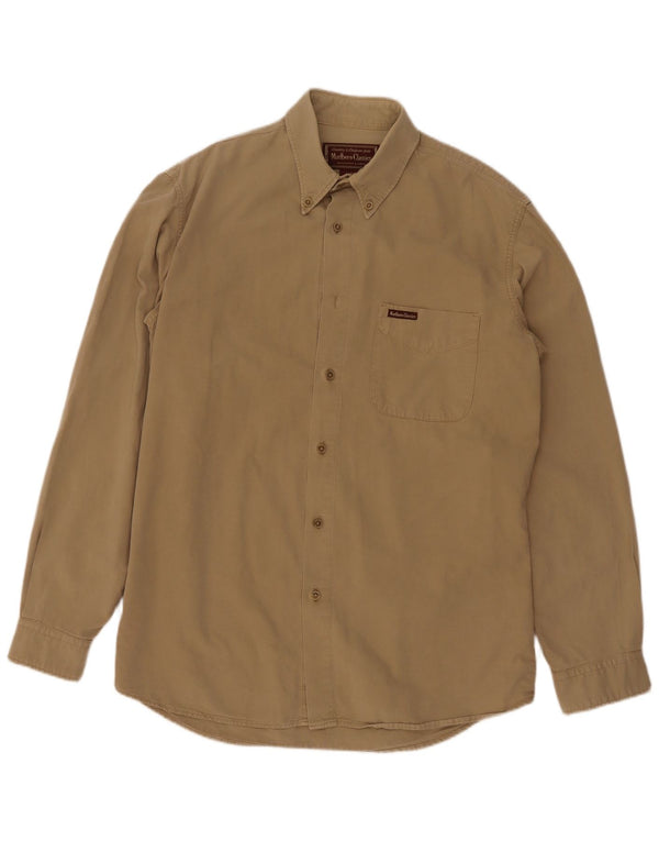 Marlboro Classics Chemise Homme Grand Coton Beige