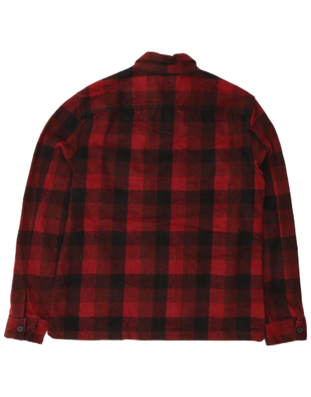 ALL SAINTS Surchemise Homme Flanelle Chemise XL Rouge Vichy Polyester