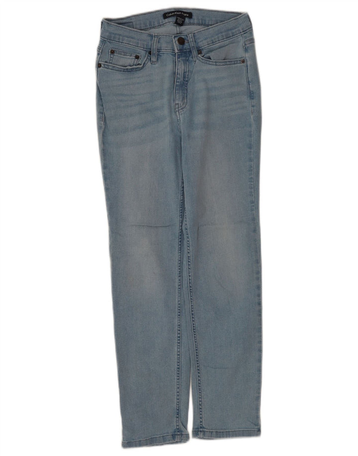 Calvin Klein Jean droit femme W25 L25 bleu coton