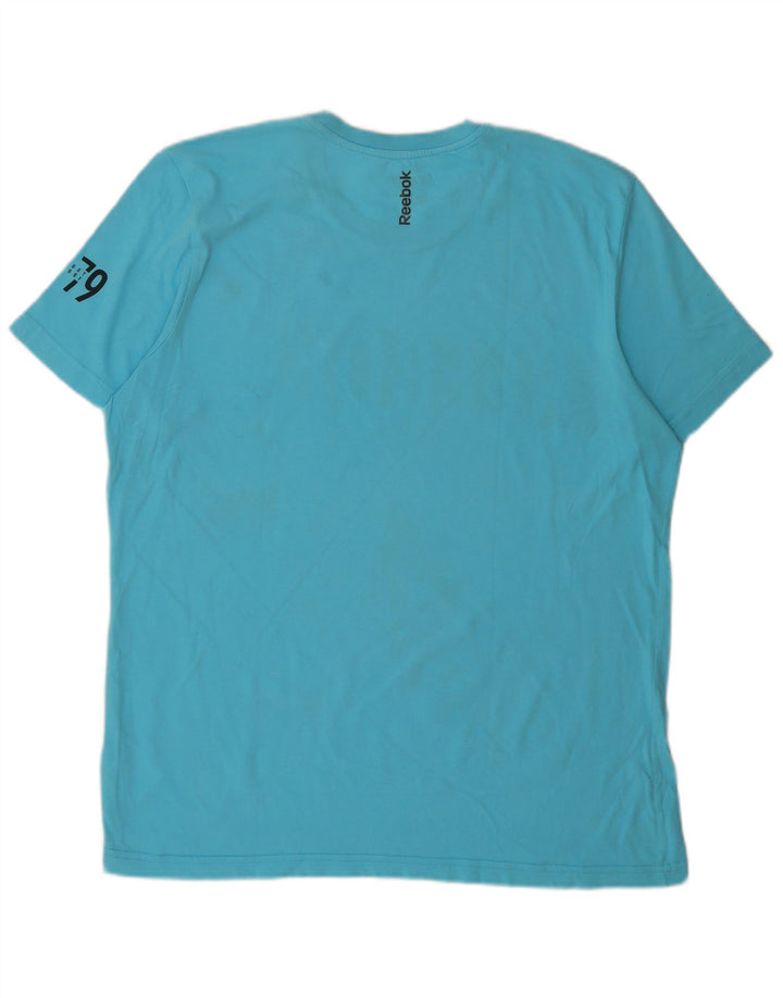 REEBOK T-Shirt Graphique Homme XL Bleu
