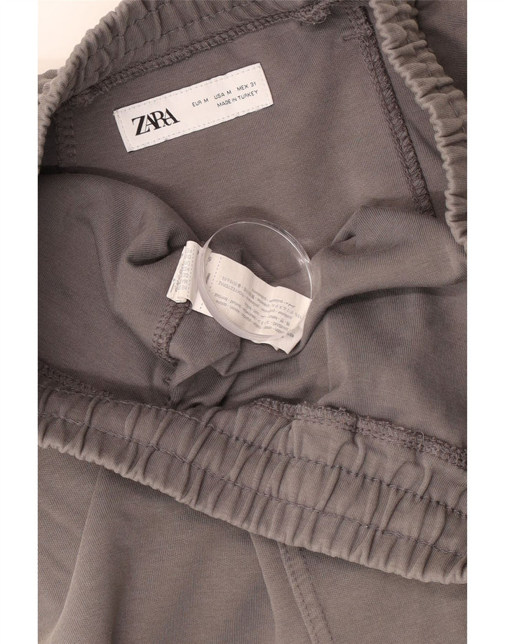 Zara Short Sport Homme Gris Moyen Coton