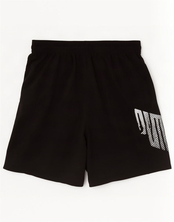 Puma Short de sport graphique pour homme 2XL Noir Polyester