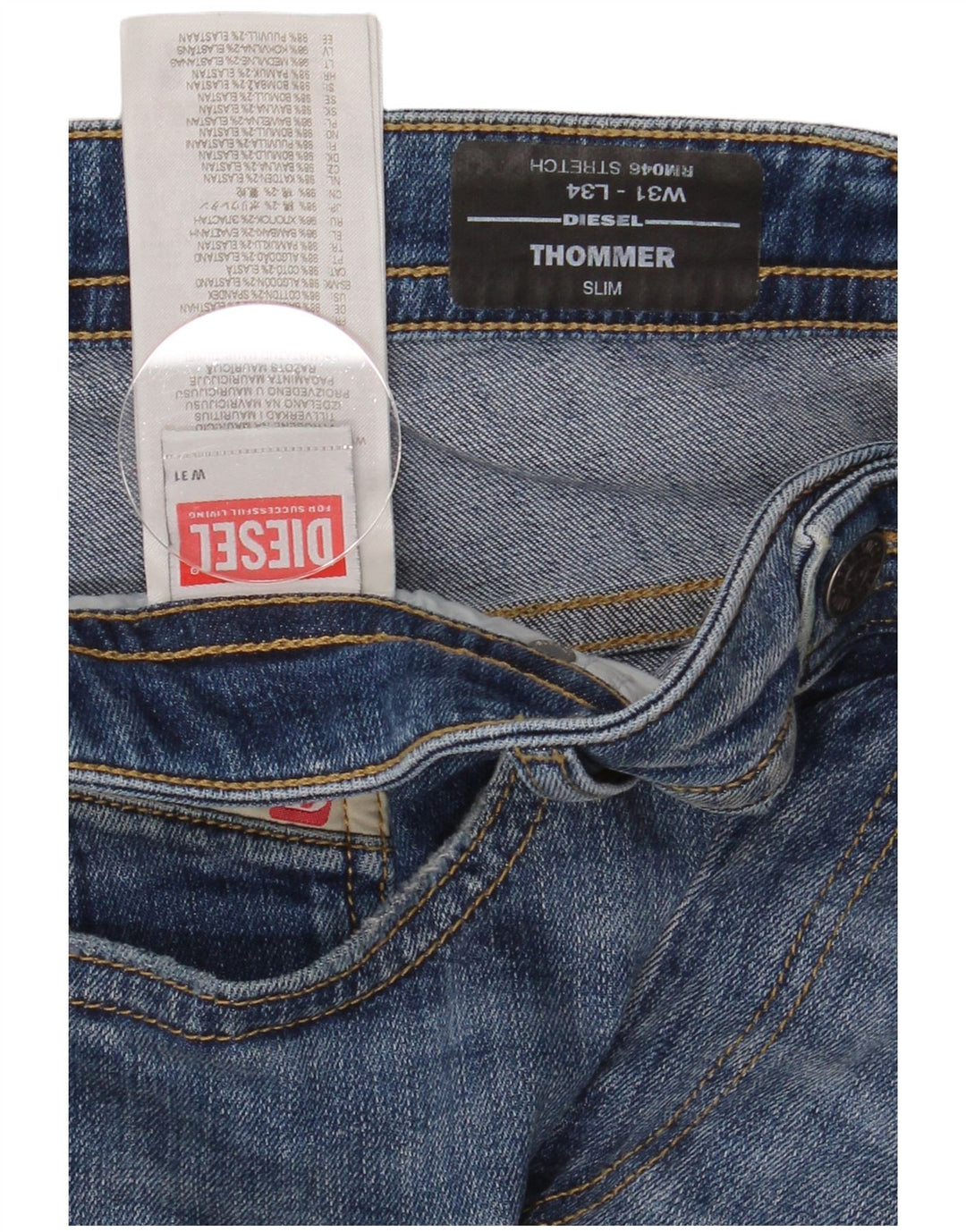 Diesel Jean Slim Thommer W31 L34 Homme Bleu Coton