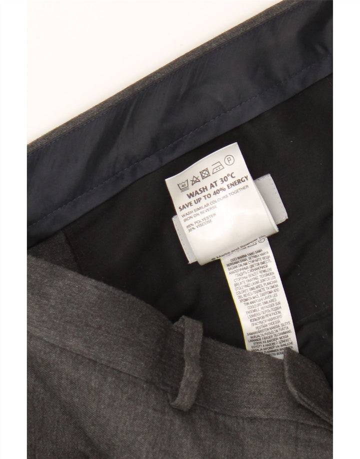 Marks & Spencer Pantalon Chino Slim Fit Homme W38 L31 Gris Polyester