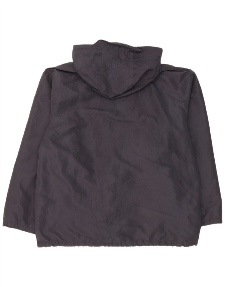 Kappa Veste réversible à capuche pour homme UK 40 Large Bleu marine Polyester