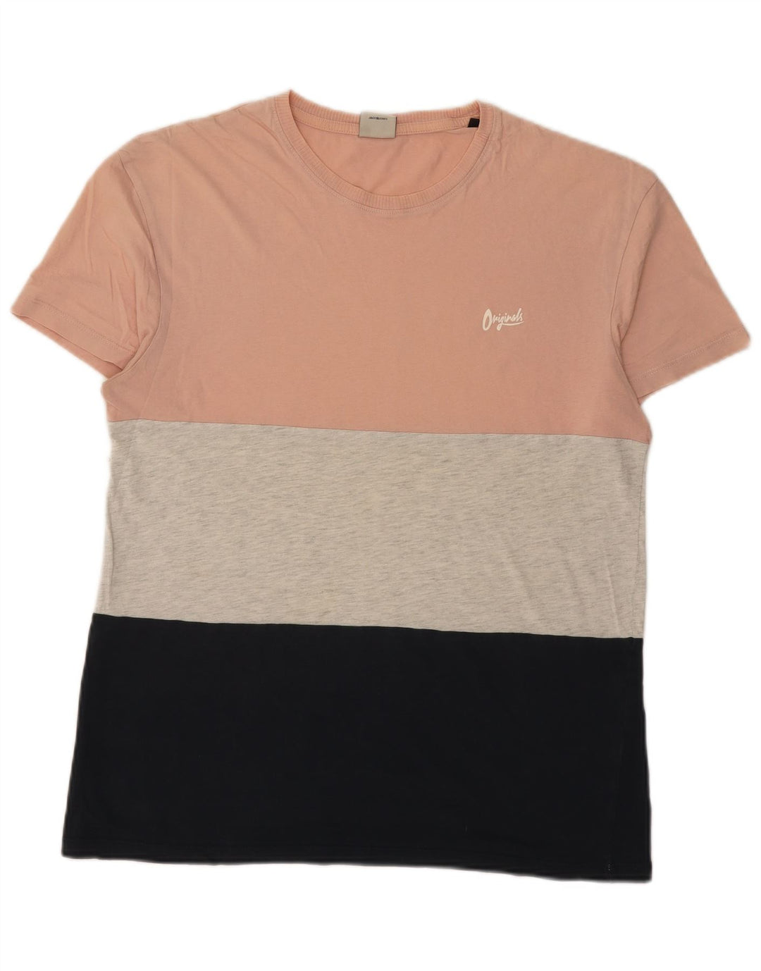 JACK & JONES Haut T-Shirt Homme Multicolore Colourblock Coton