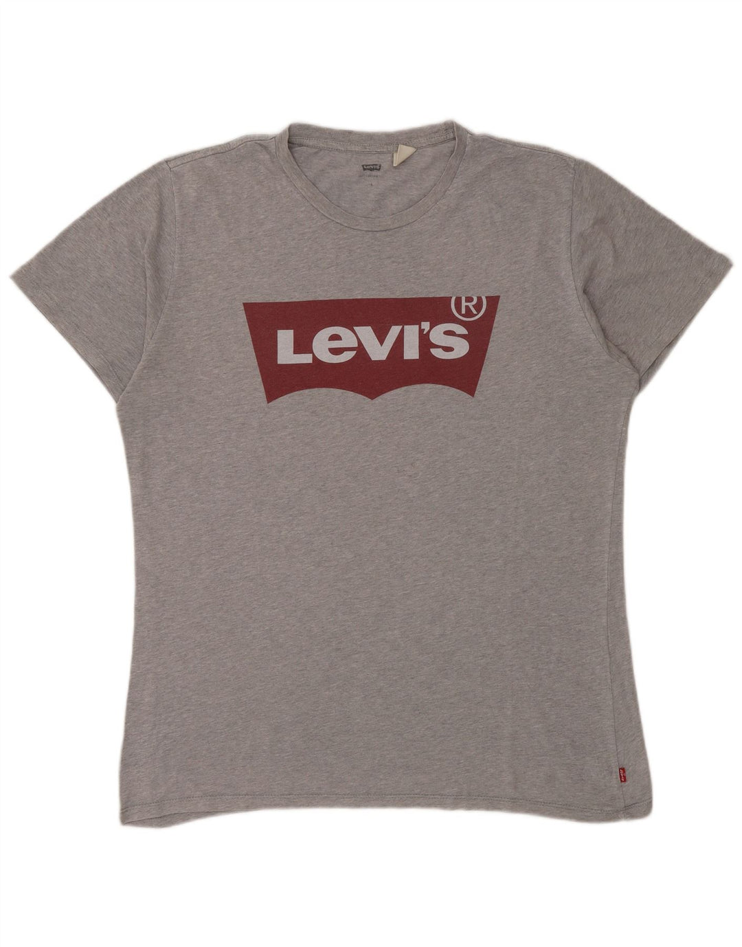 Levi's T-Shirt Graphique Homme Large Gris Moucheté