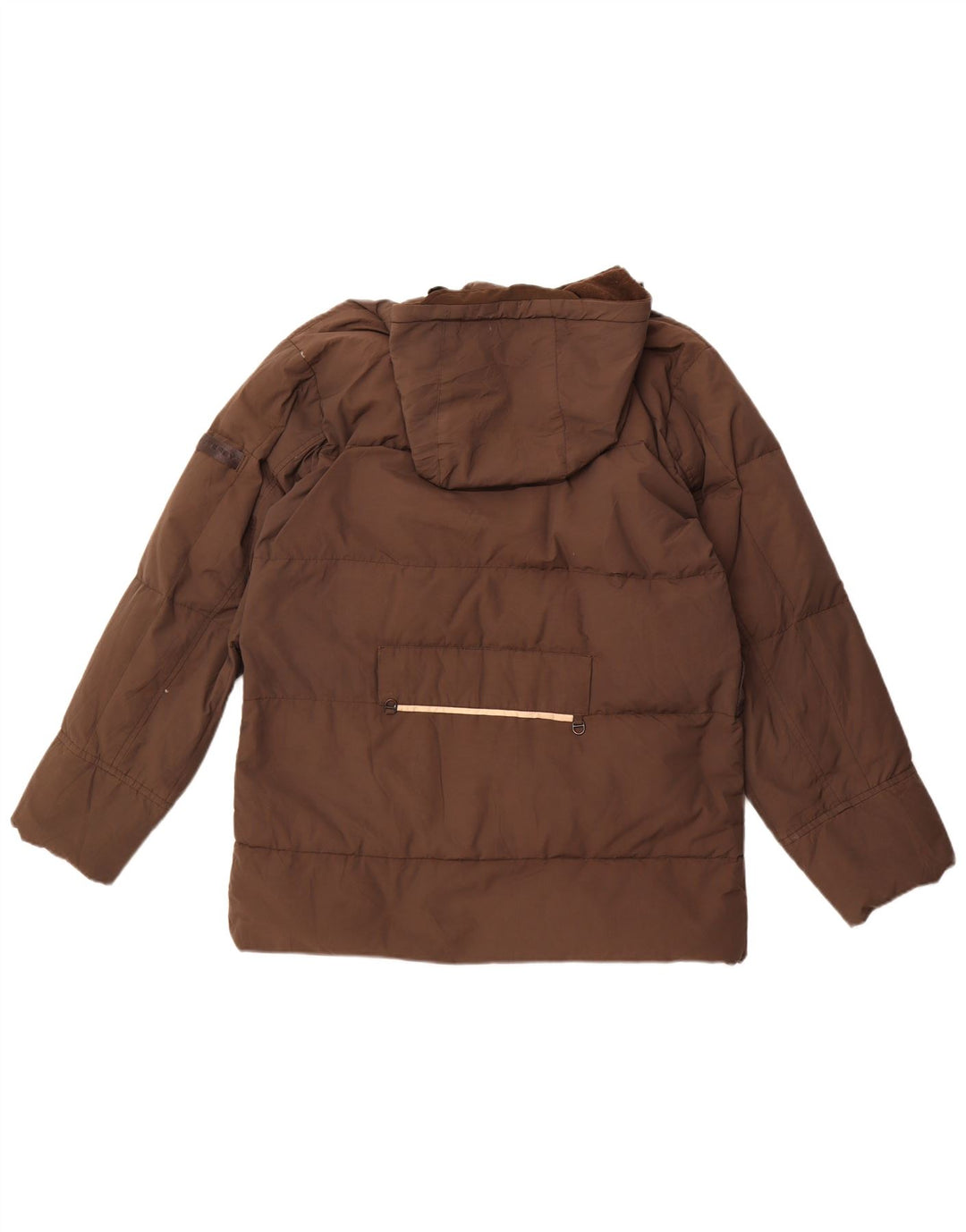 PEUTEREY Veste matelassée à capuche pour homme UK 38 en coton marron moyen