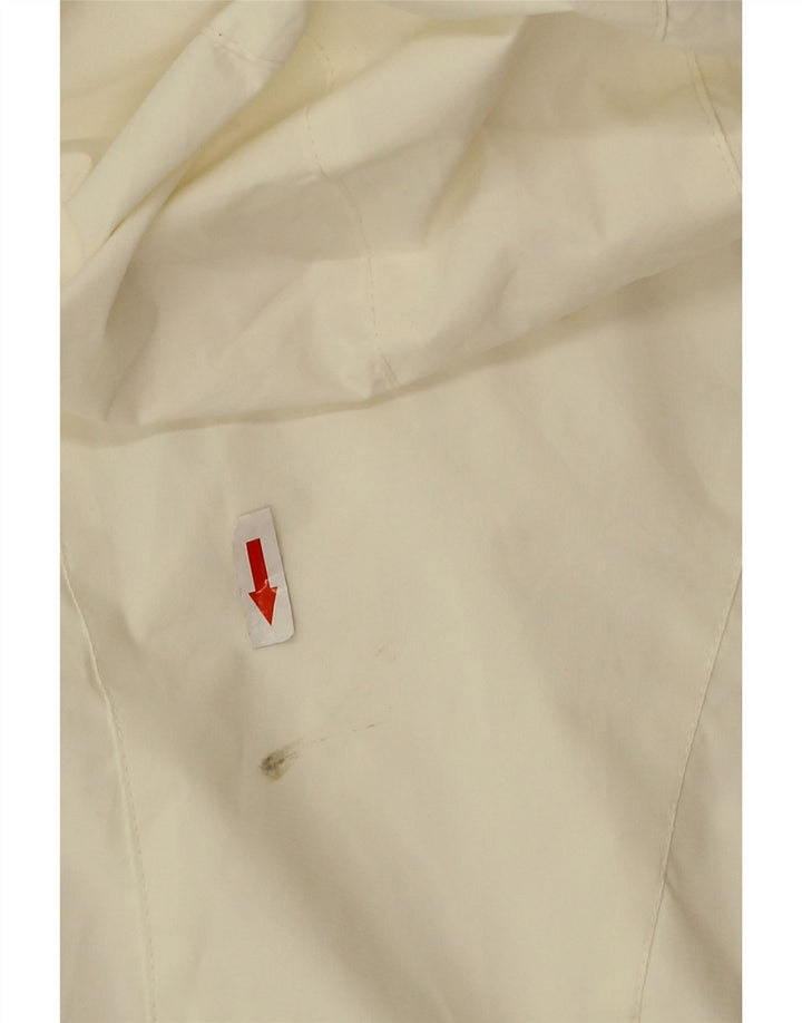 New Balance Veste coupe-vent à capuche surdimensionnée pour femme UK 14 Blanc moyen