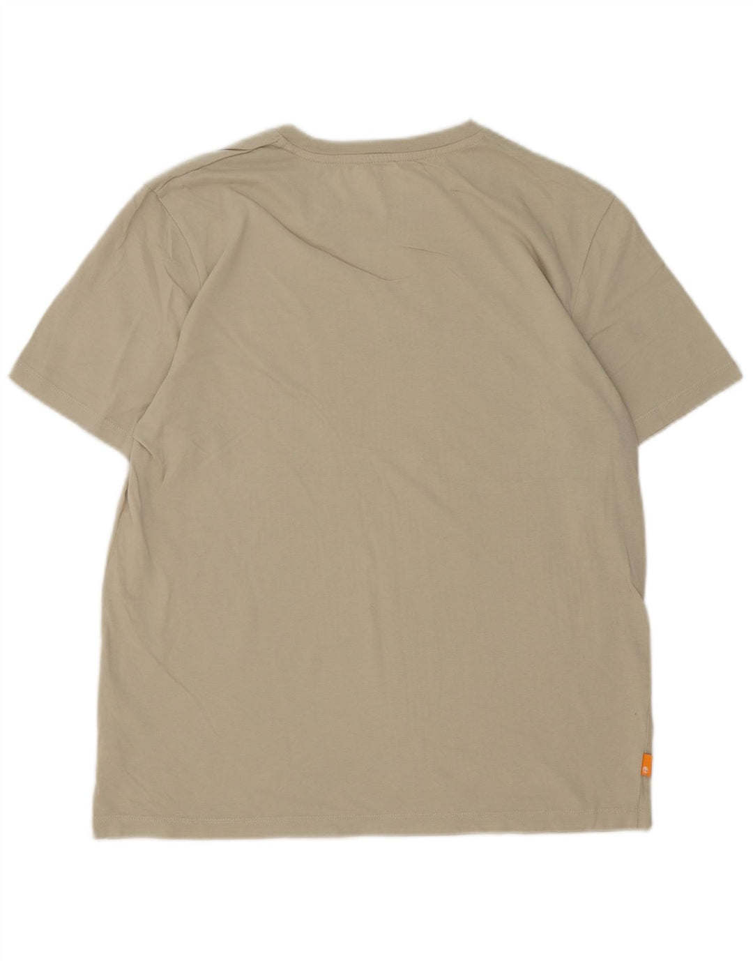 Timberland Tee-Shirt Regular Fit Graphic Homme Beige Moyen Coton
