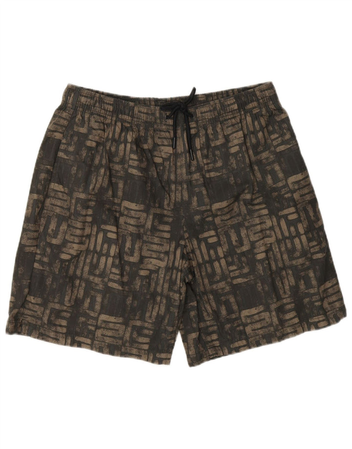 Zara Short De Bain Homme Medium Noir Géométrique Polyester