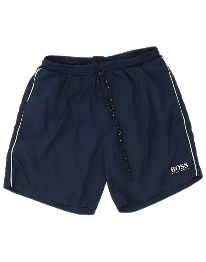 Hugo Boss Short de bain homme petit bleu marine polyester