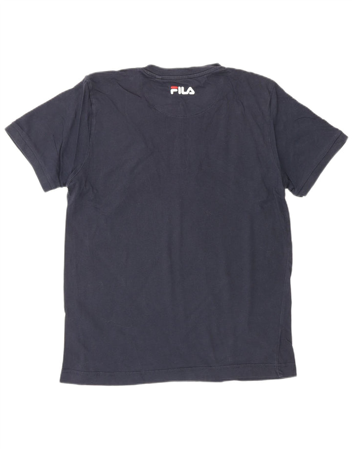 FILA T-Shirt Graphique Homme Petit Bleu Marine