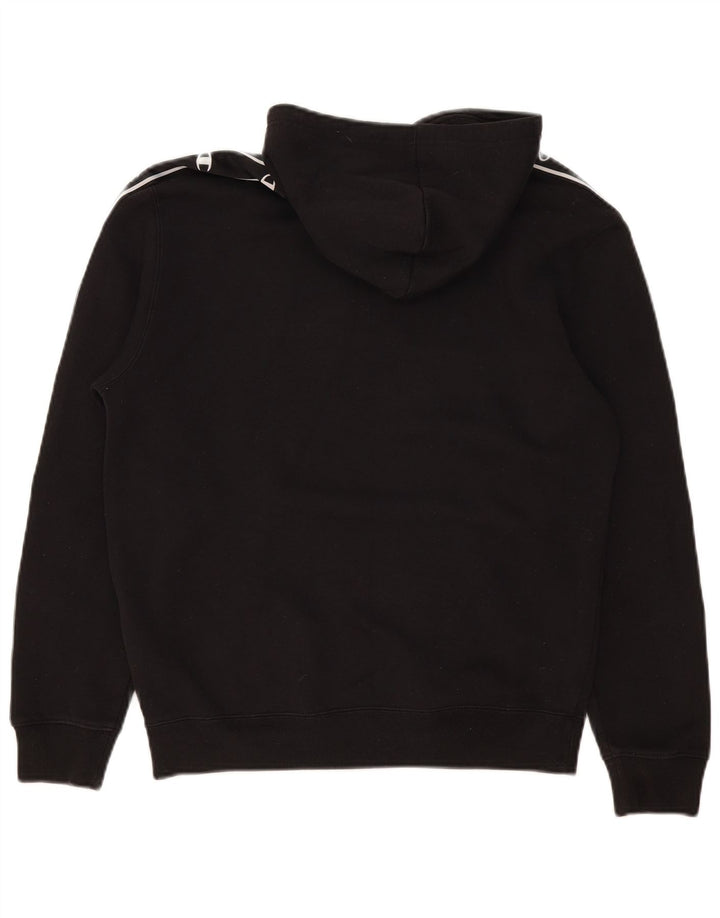 Champion Pull à Capuche Graphique Homme Noir Moyen Coton