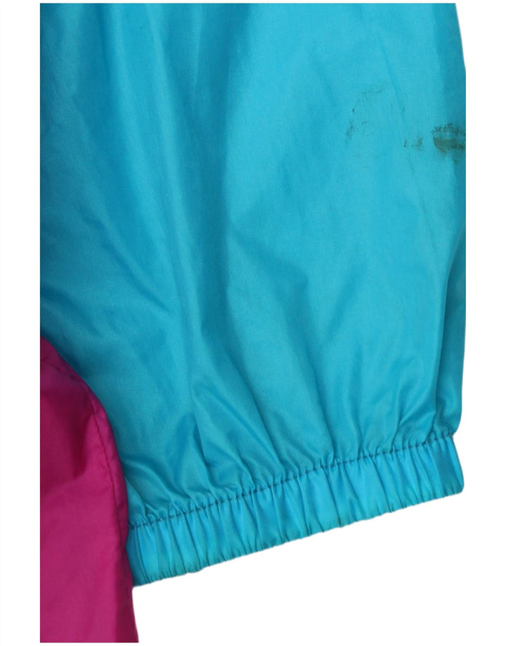 veste de ski graphique homme vintage UK 46/48 2XL Bleu Colourblock Polyamide