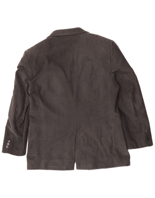 Marks & Spencer Veste blazer à 2 boutons pour homme UK 40 Gris moyen à chevrons
