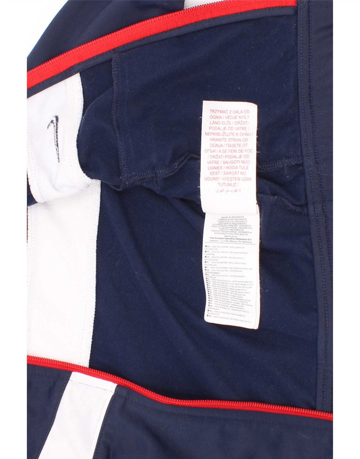 Veste de survêtement Nike pour garçon 3-4 ans XS Bleu marine Colorblock Polyester