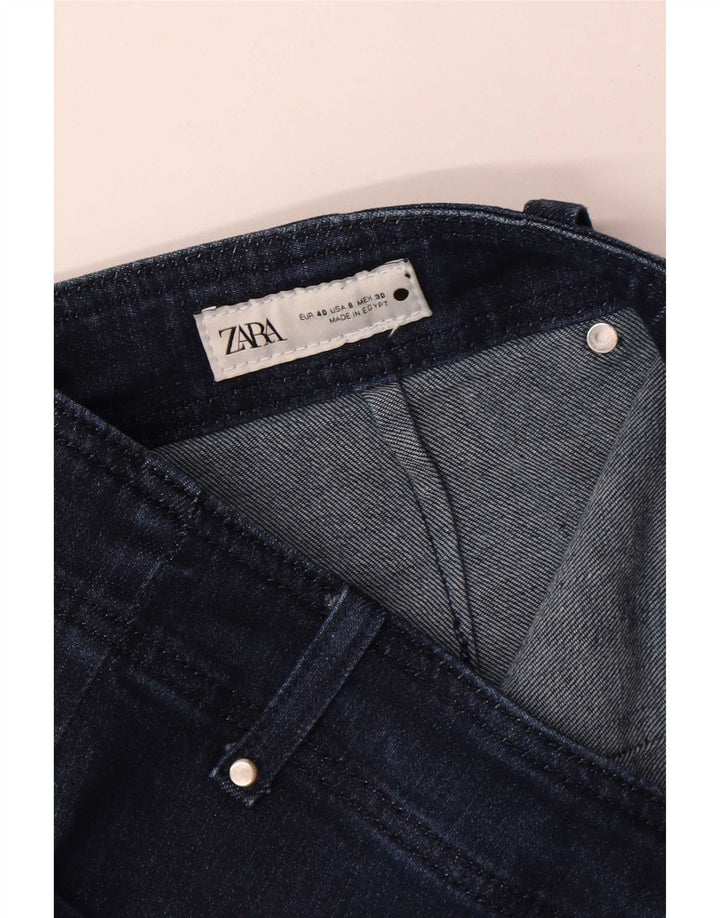 Zara Jean large pour femme EU 40 Medium W30 L30 Bleu marine