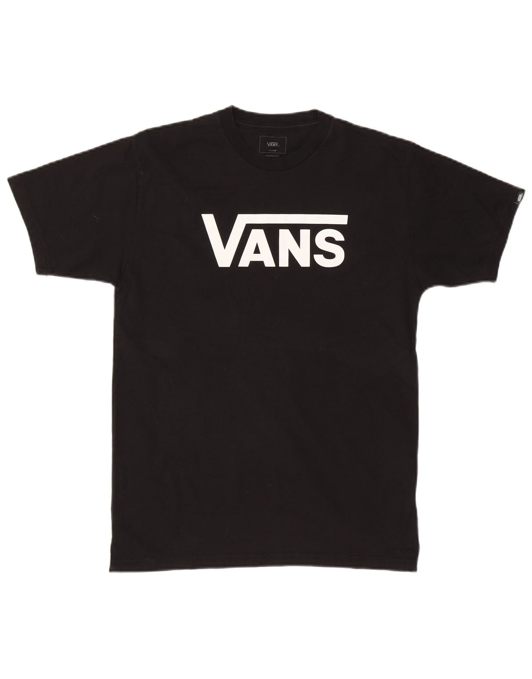 Vans T-shirt graphique coupe classique pour homme en coton noir moyen