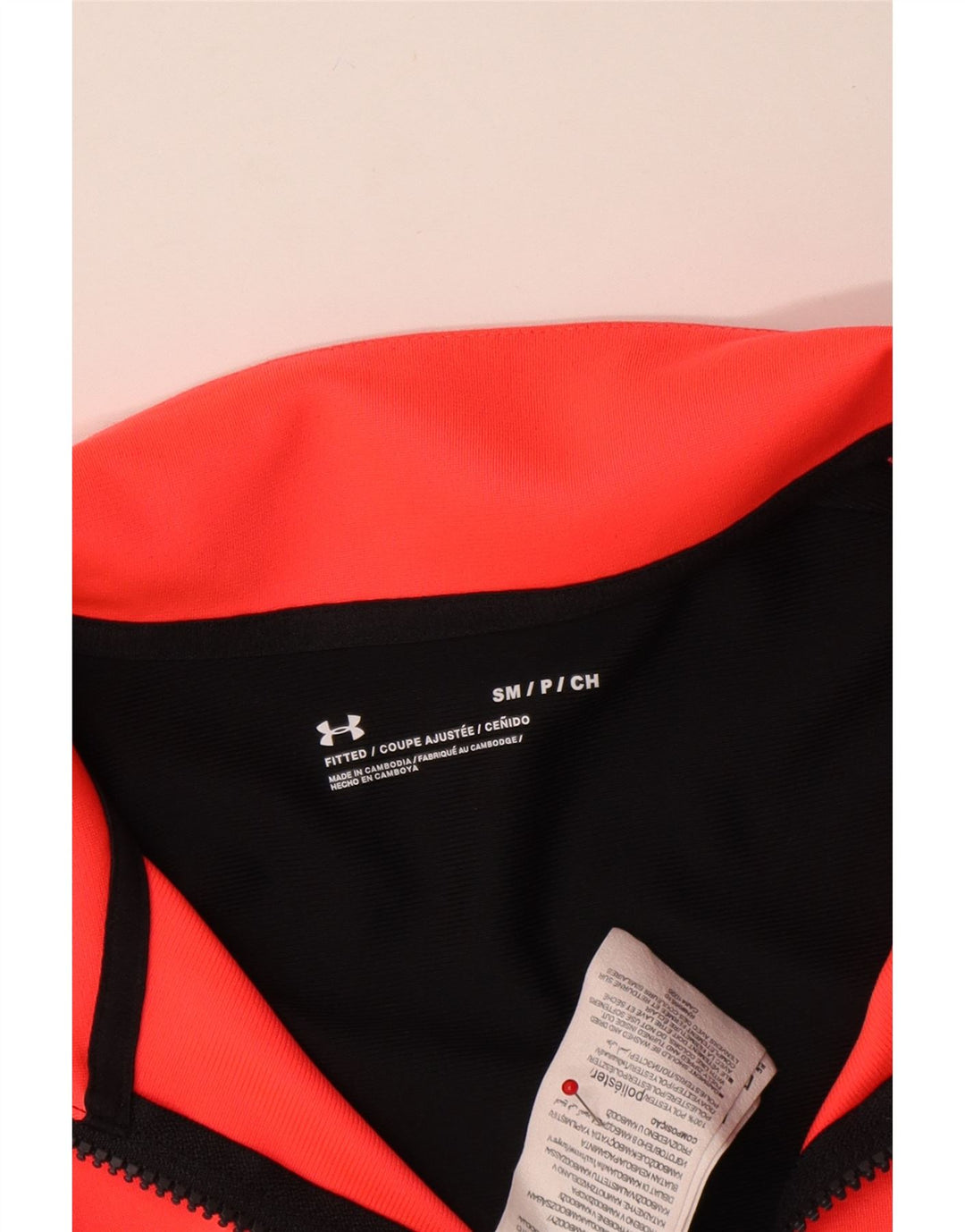 Under Armour Veste de Survêtement Ajustée Homme Noir Small Colorblock