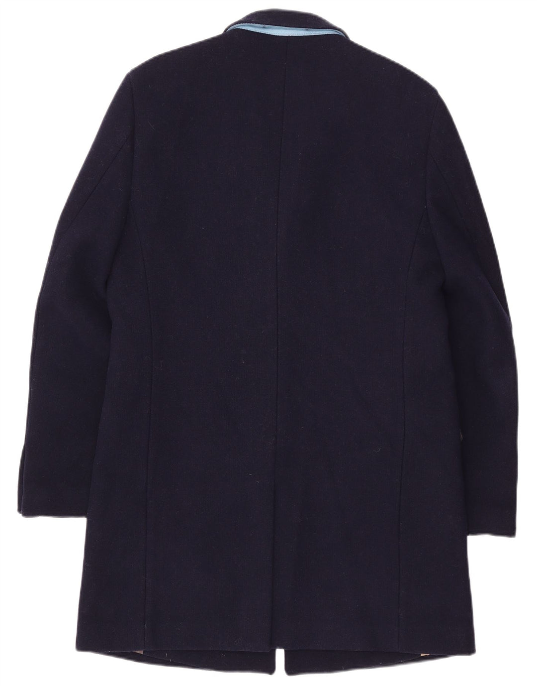 vintage Homme Pardessus UK 42 XL Laine Bleu Marine