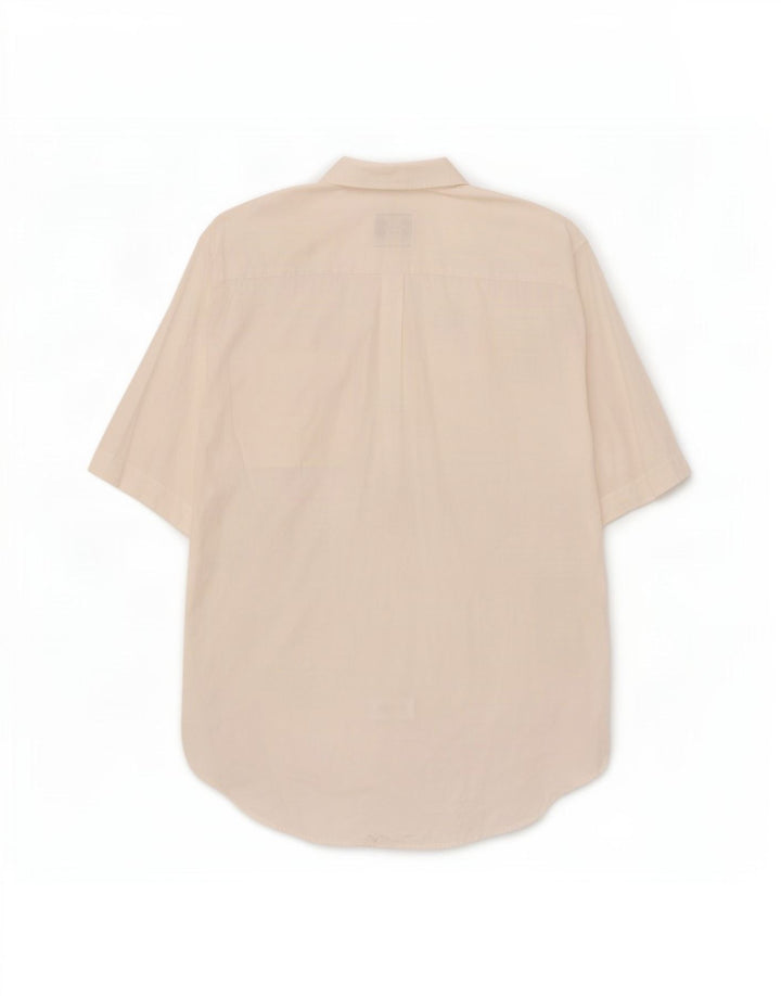Navigare Chemise à manches courtes pour homme Large Blanc
