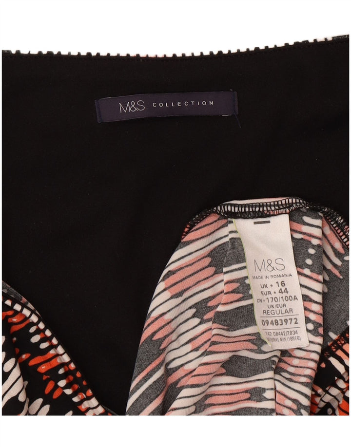 Marks & Spencer Robe droite pour femme UK 16 Large Multicolore Géométrique