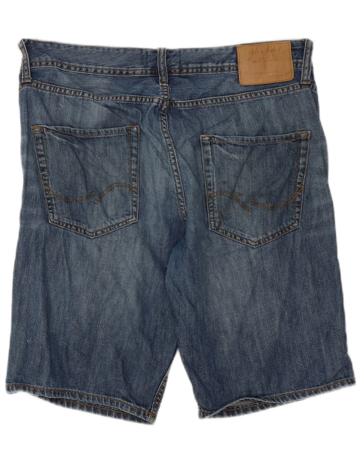Jack & Jones Short en Jean Regular Fit Homme Medium W32 Bleu Coton