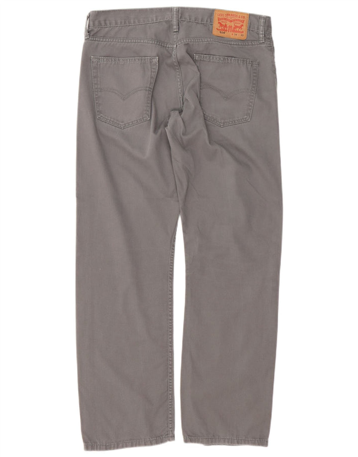 Levi's Jean Droit 514 Homme W34 L30 Gris Coton