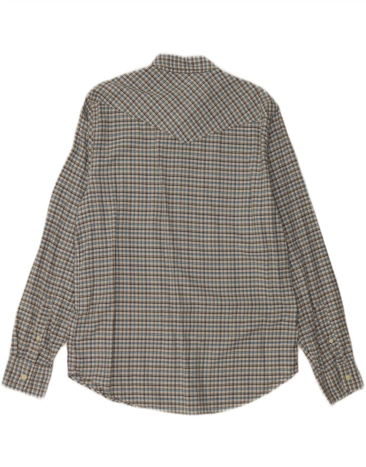 LEVI'S Chemise Coupe Standard Homme Bleu Moyen à Carreaux en Coton