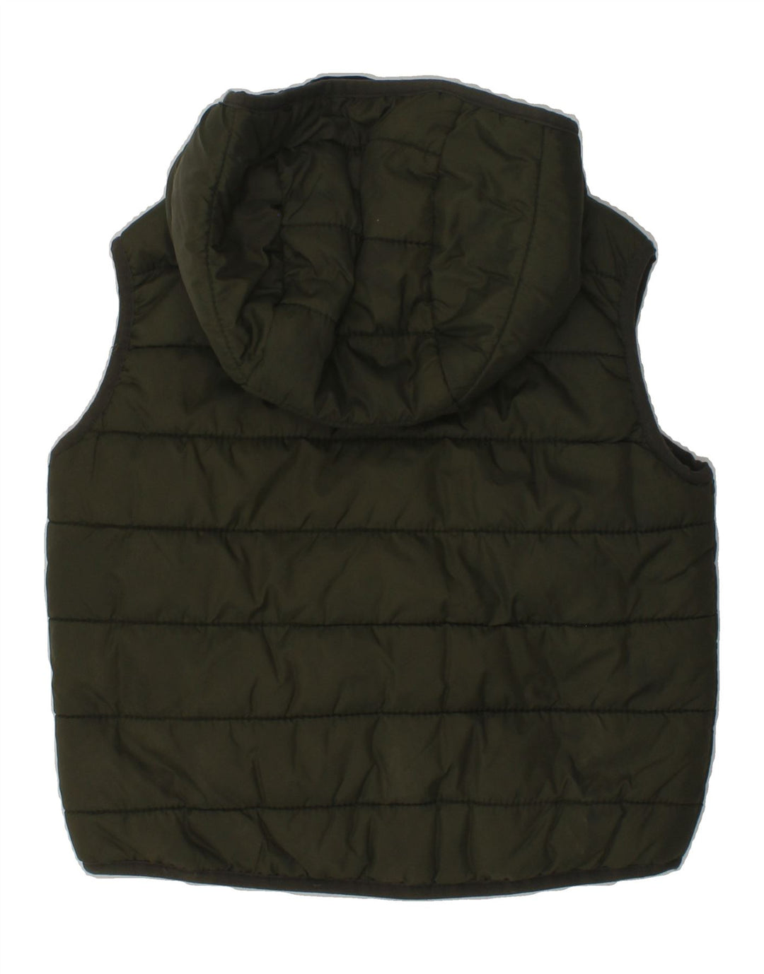 PETER STORM Boys Hooded Padded Gilet 3-4 Years Khaki Polyamide | Vintage Peter Storm | Thrift | Second-Hand Peter Storm | Used Clothing | Messina Hembry 