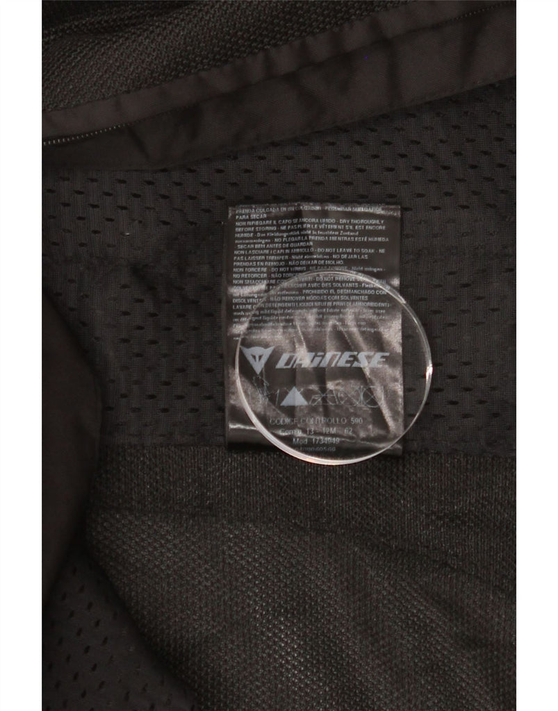 DAINESE Mens Racer Jacket IT 54 2XL Black Nylon Vintage Dainese and Second-Hand Dainese from Messina Hembry 