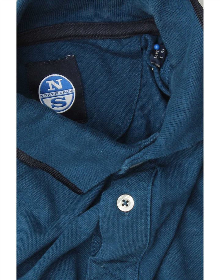 North Sails Polo à manches longues pour homme Small Bleu marine