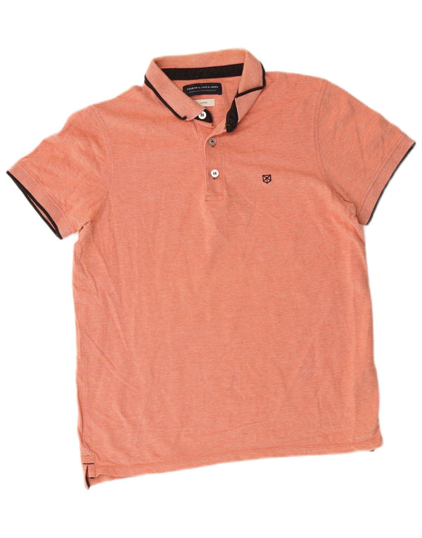 Jack & Jones Polo Homme Large Orange Coton