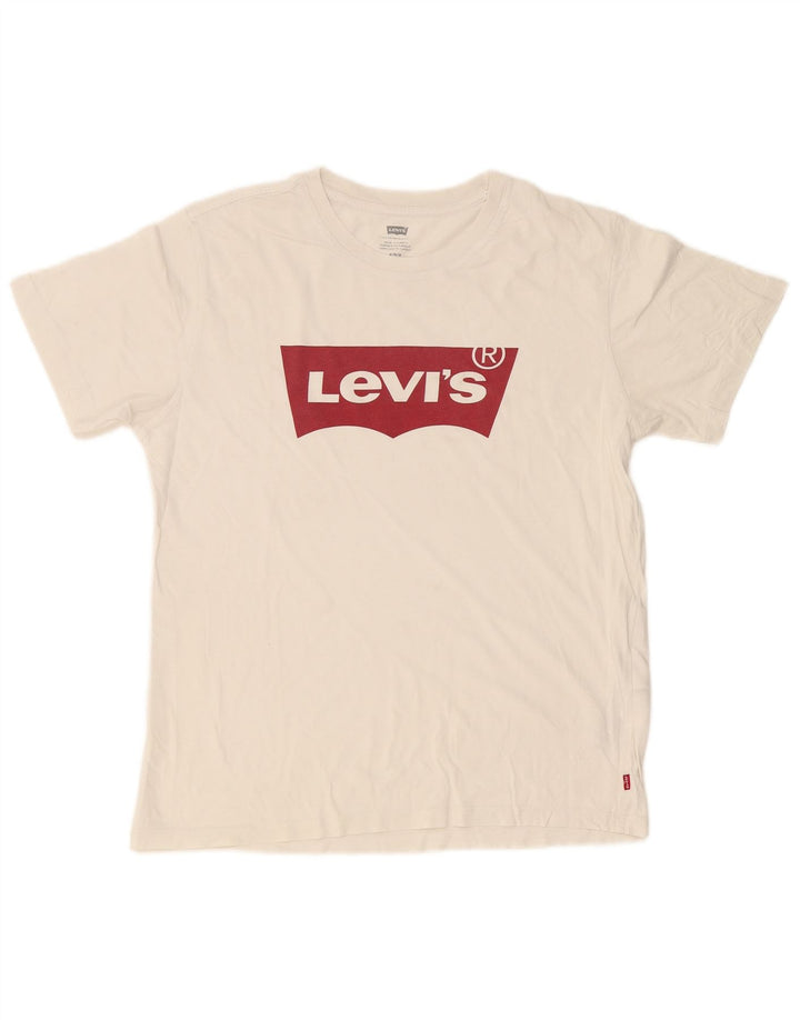 Levi's Tee-Shirt Graphique Homme Blanc Moyen Coton