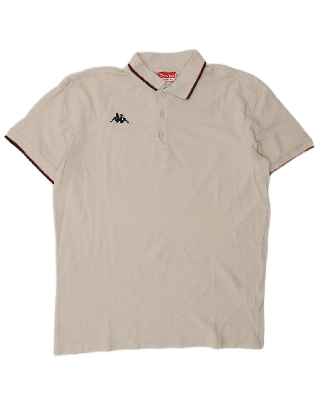 Kappa Polo Homme XL Blanc Coton