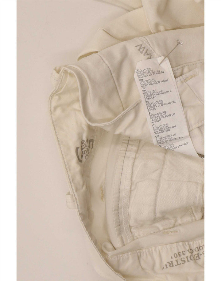 G-Star Bermuda Femme W26 Petit Coton Blanc