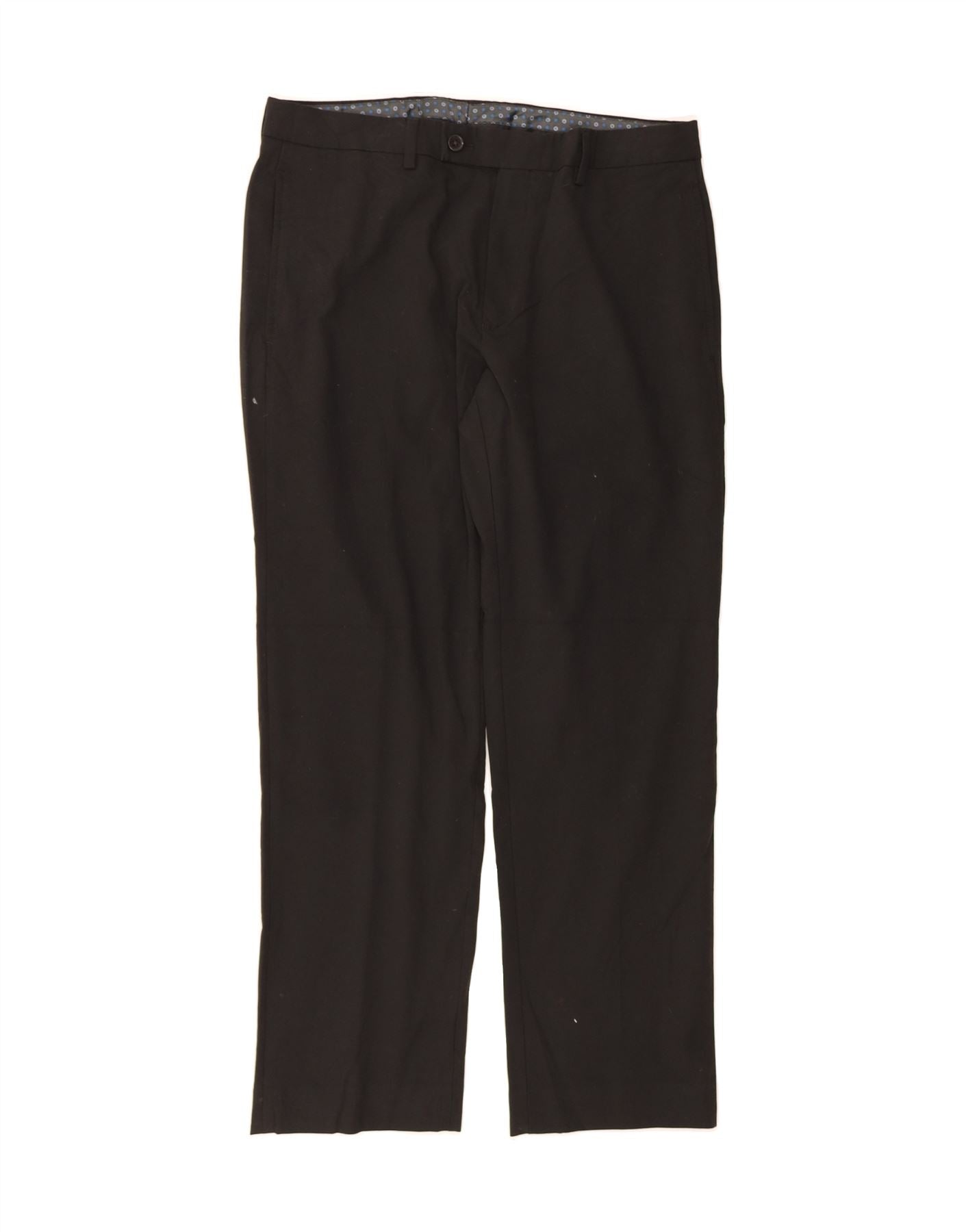 RALPH LAUREN Mens Straight Suit Trousers W33 L30 Black Polyester Vintage Ralph Lauren and Second-Hand Ralph Lauren from Messina Hembry 