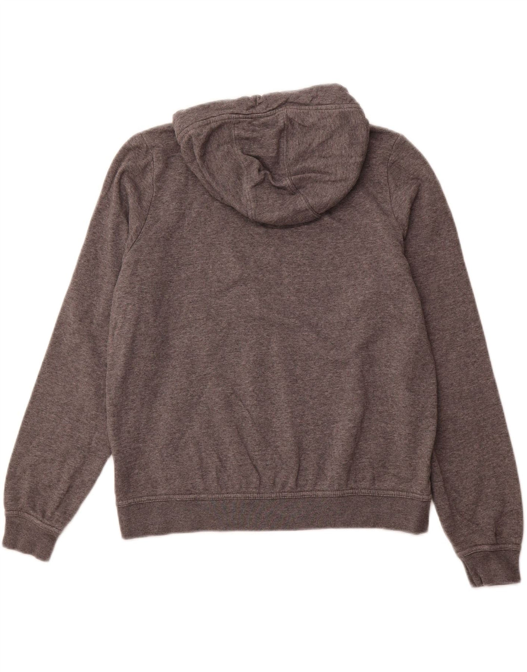 NIKE Pull à capuche pour femme UK 14 Coton gris moyen