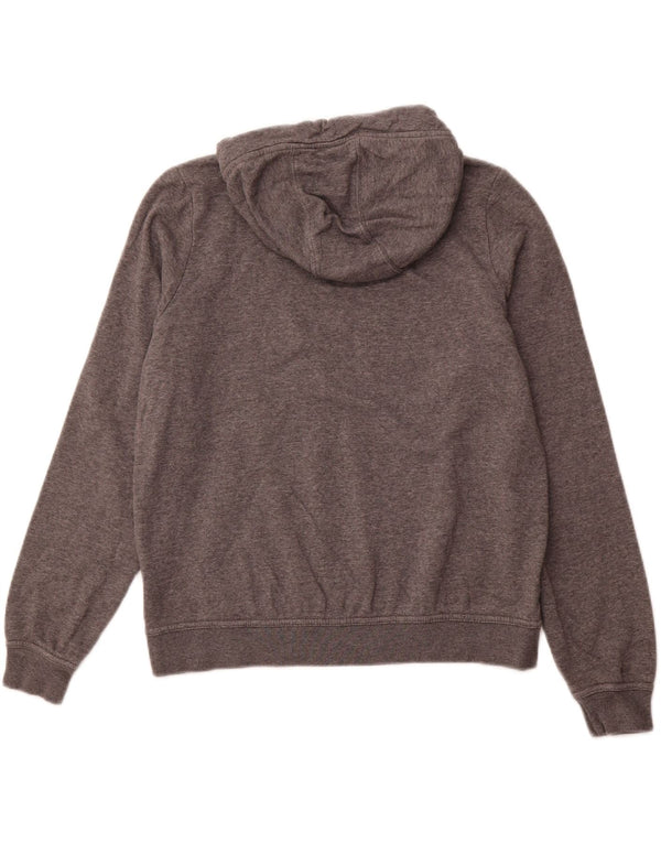 NIKE Pull à capuche pour femme UK 14 Coton gris moyen
