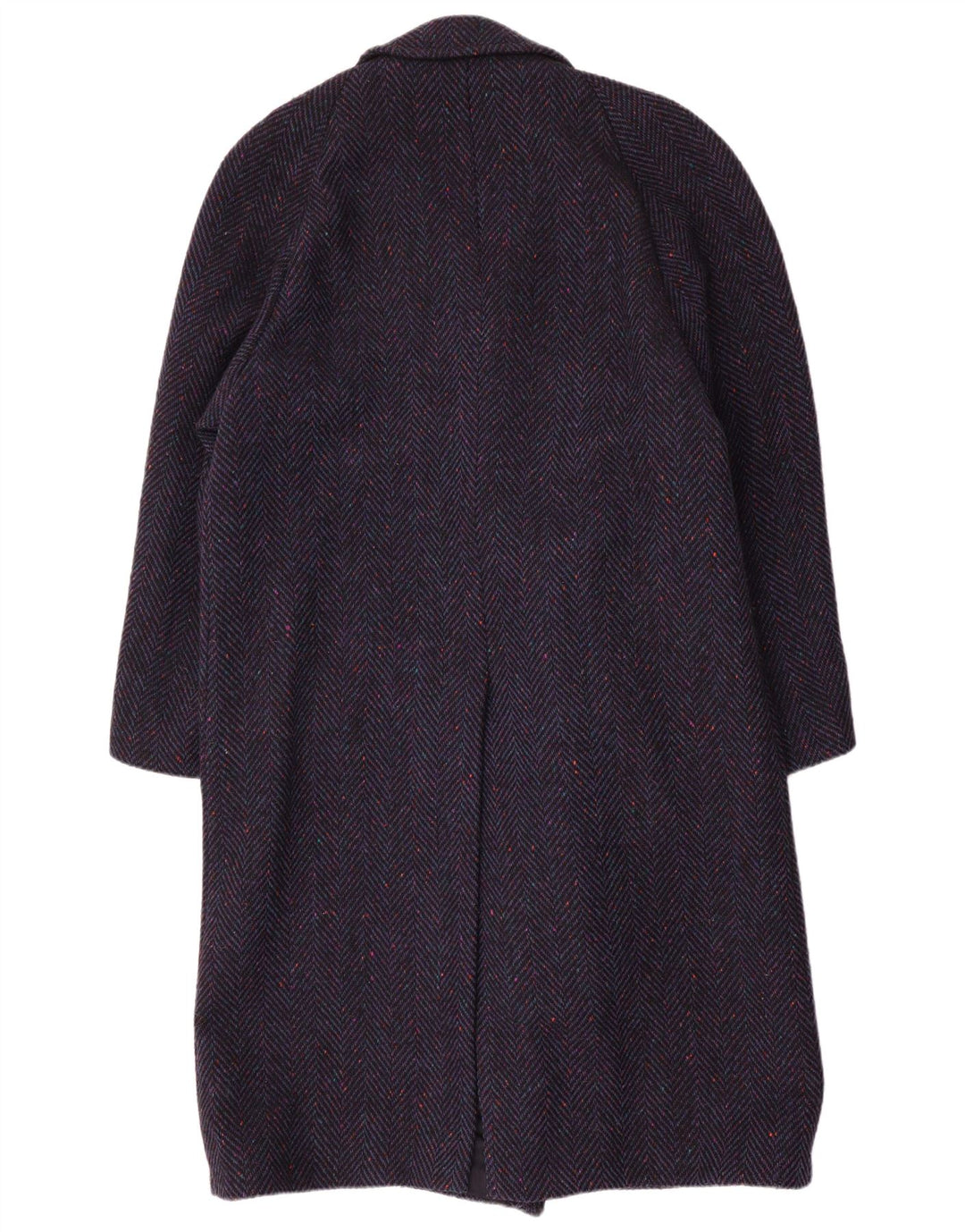 DONEGAL Manteau croisé pour homme UK 38 Laine à chevrons bleu marine moyen