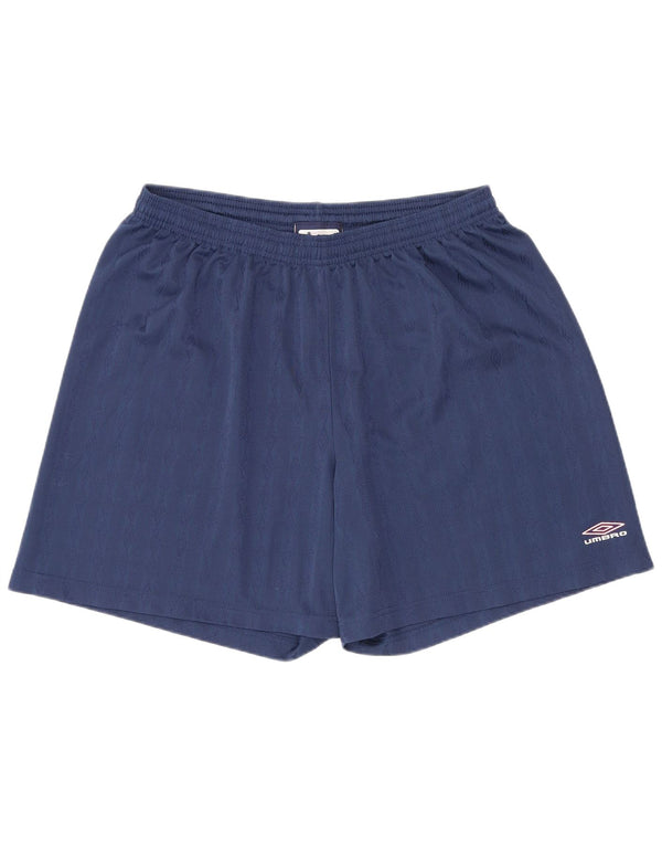 Umbro Short de Sport Femme XL Bleu Marine Géométrique Sports