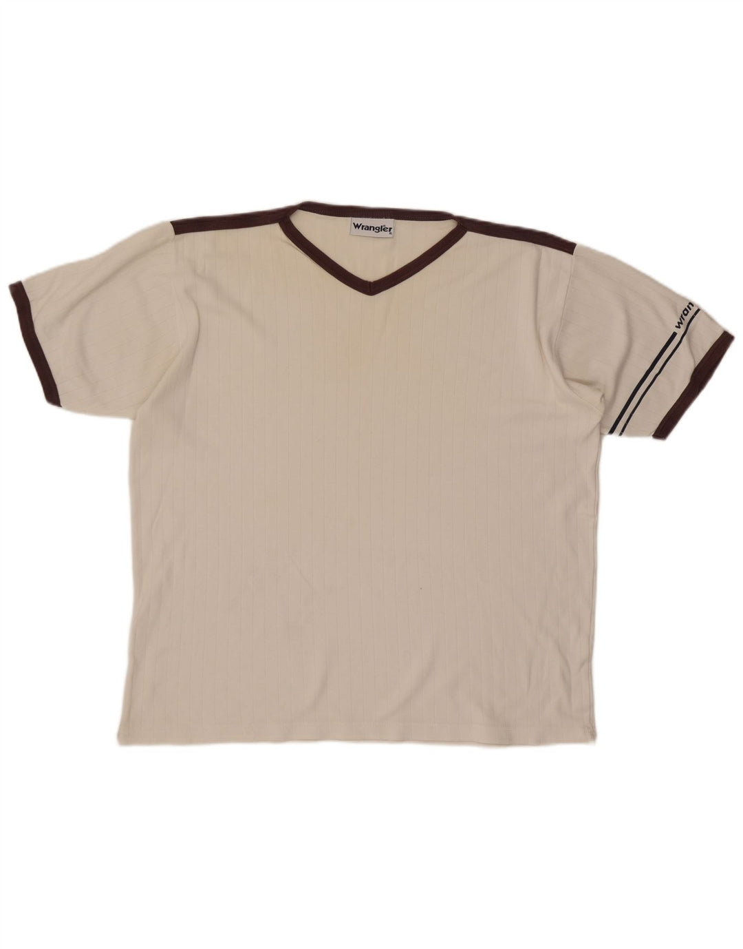 Wrangler T-Shirt Homme Top XL Blanc Colourblock