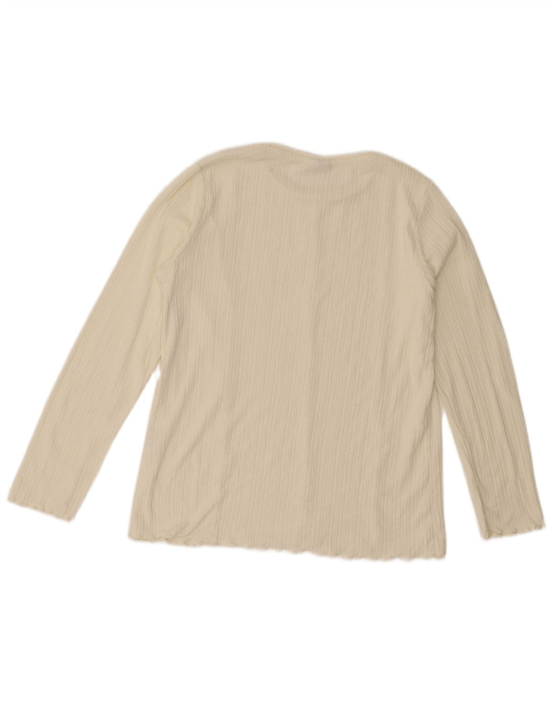Zara Filles Top Manches Longues 13-14 ans Blanc Polyester