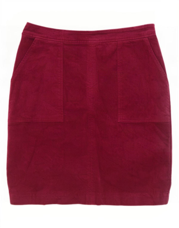Jupe en velours côtelé White Stuff pour femme UK 10 Small W28 Coton marron