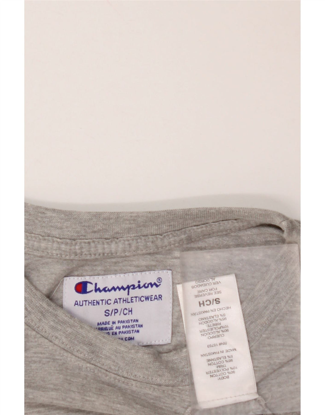 CHAMPION T-shirt court graphique pour femme UK 10 petit coton gris