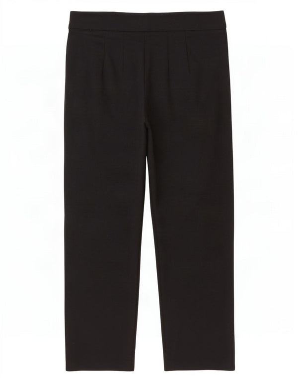 Marks & Spencer Pantalon droit décontracté pour femme UK 12 Medium W30 L28 Noir